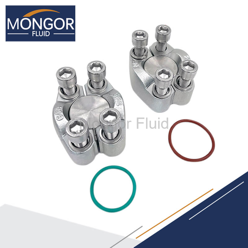 SAE flange camp with thread
