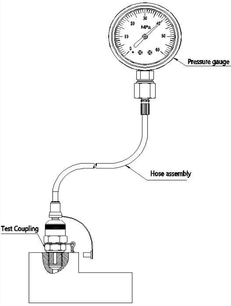 test hose connection way 1