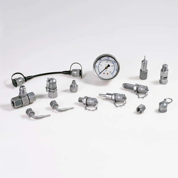pressure gauge adaptors with 90° elbow 